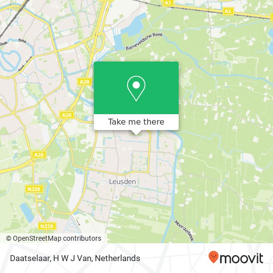 Daatselaar, H W J Van map