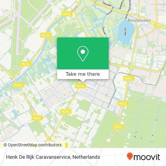 Henk De Rijk Caravanservice map