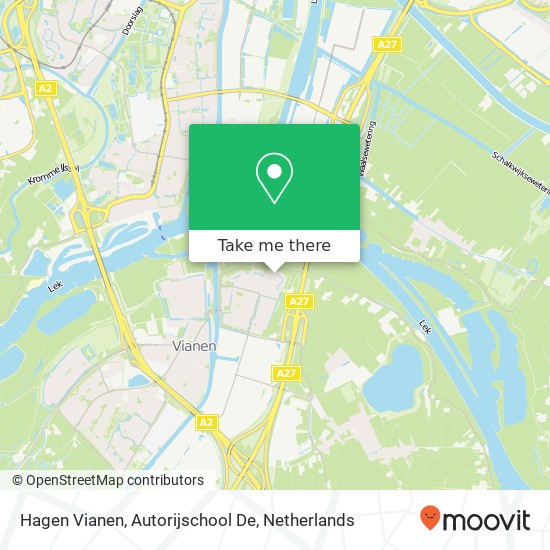 Hagen Vianen, Autorijschool De map