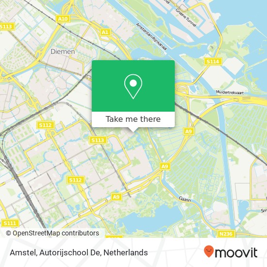 Amstel, Autorijschool De map