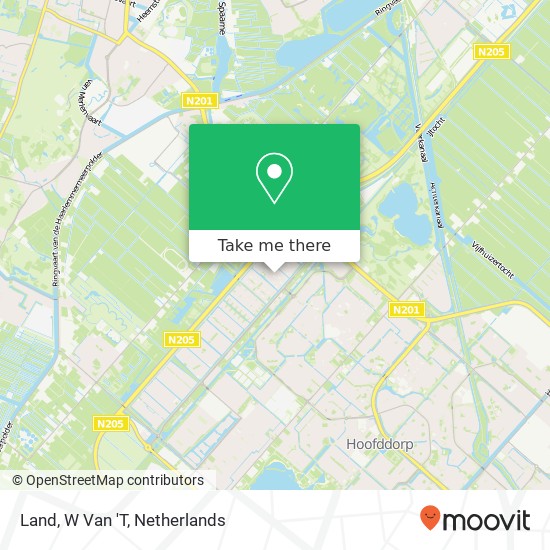 Land, W Van 'T map