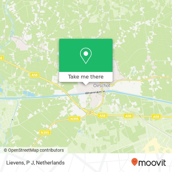 Lievens, P J map