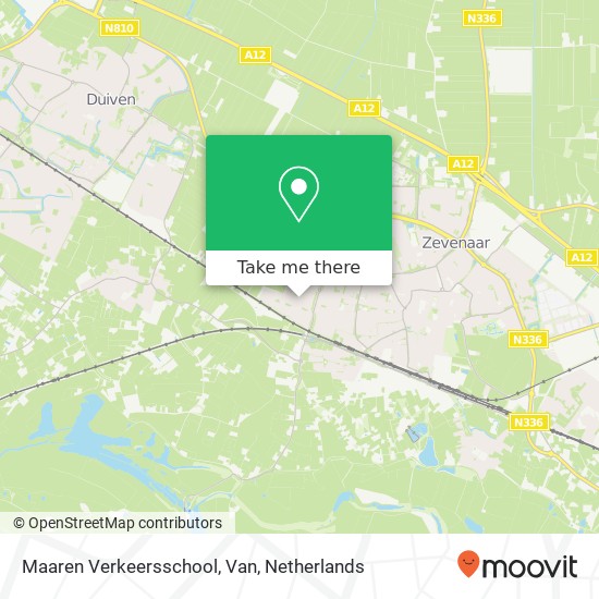 Maaren Verkeersschool, Van Karte