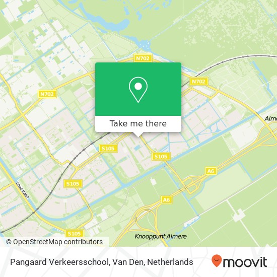 Pangaard Verkeersschool, Van Den map