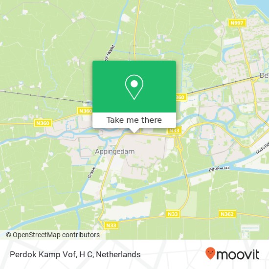 Perdok Kamp Vof, H C map