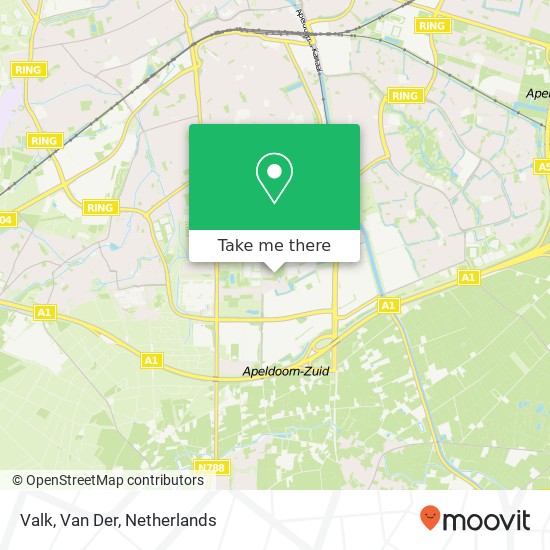 Valk, Van Der map