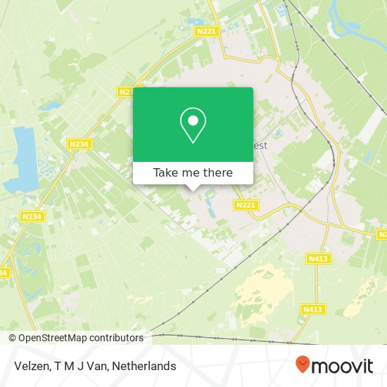 Velzen, T M J Van map