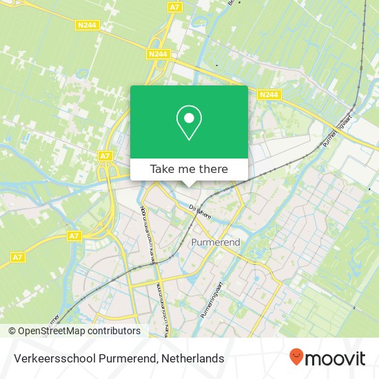 Verkeersschool Purmerend map