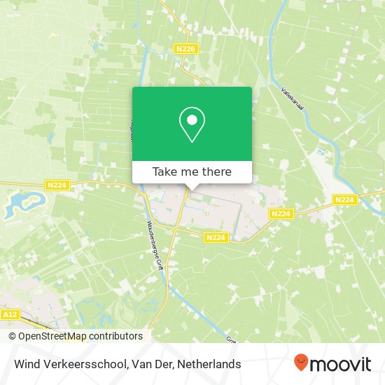 Wind Verkeersschool, Van Der map