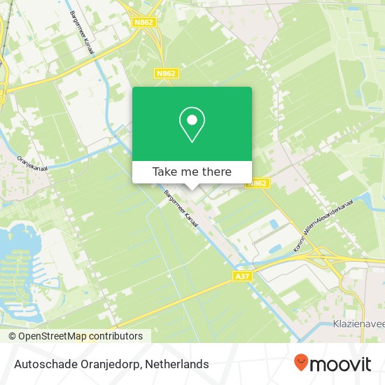 Autoschade Oranjedorp map