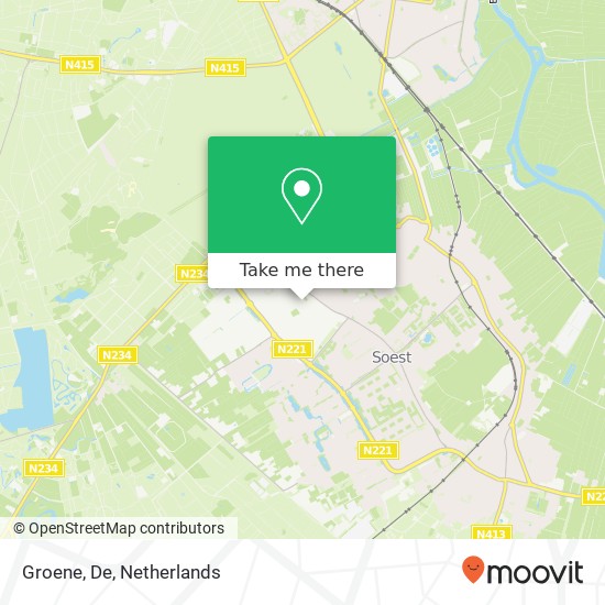 Groene, De map