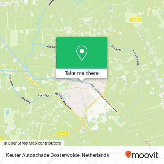 Keuter Autoschade Oosterwolde map