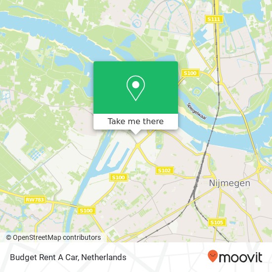 Budget Rent A Car map