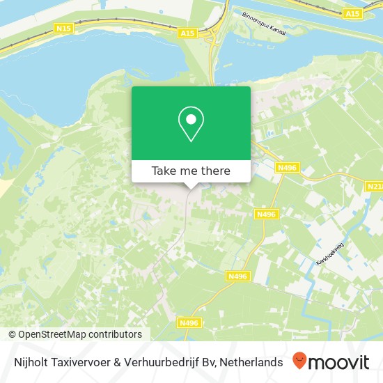Nijholt Taxivervoer & Verhuurbedrijf Bv Karte