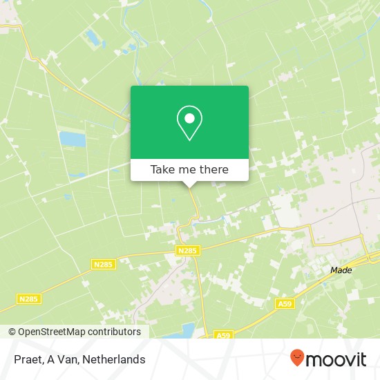 Praet, A Van map