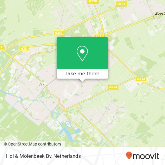 Hol & Molenbeek Bv map