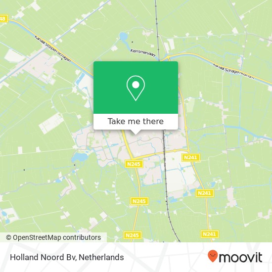 Holland Noord Bv map