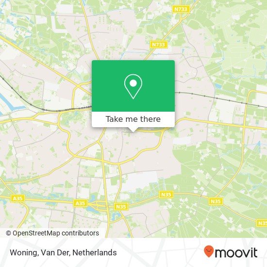 Woning, Van Der map