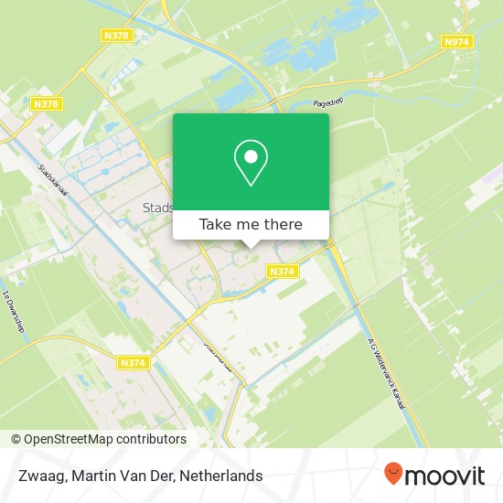 Zwaag, Martin Van Der map