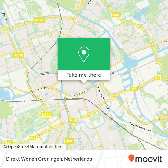 Direkt Wonen Groningen map