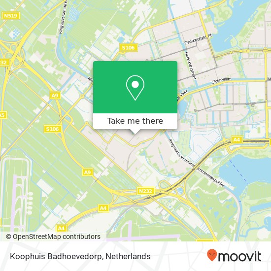 Koophuis Badhoevedorp Karte