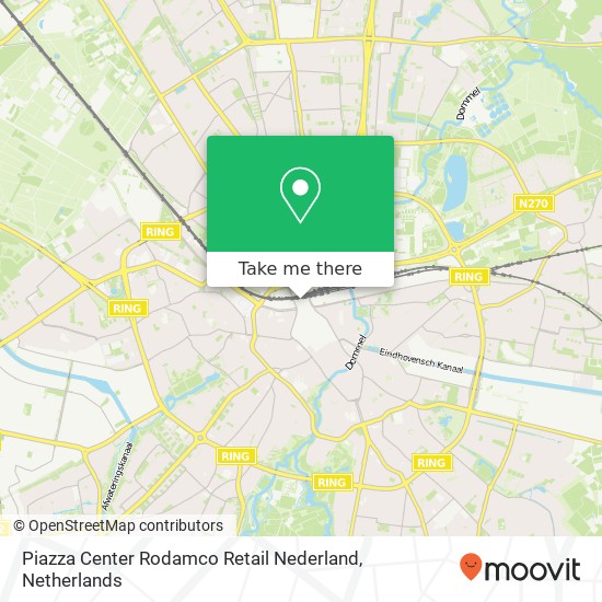 Piazza Center Rodamco Retail Nederland map