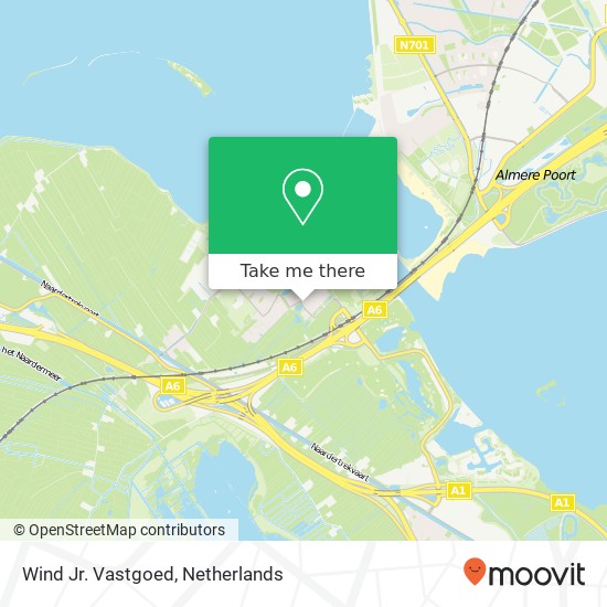 Wind Jr. Vastgoed map