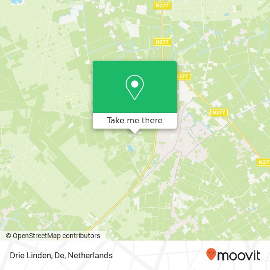 Drie Linden, De map