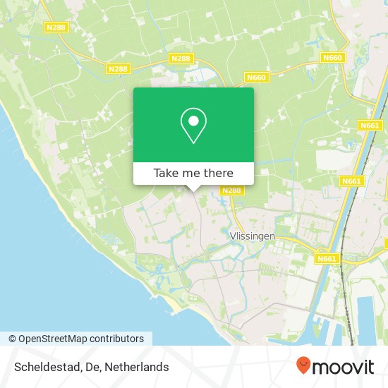 Scheldestad, De map