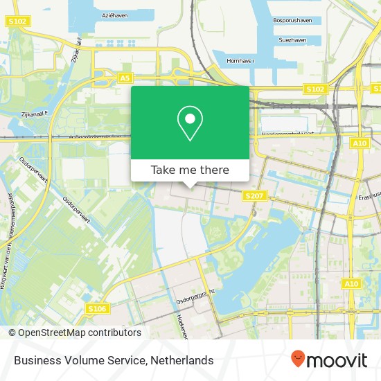 Business Volume Service map
