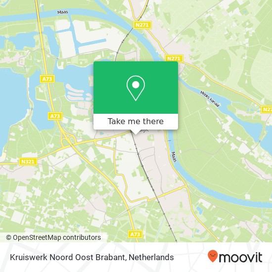 Kruiswerk Noord Oost Brabant map