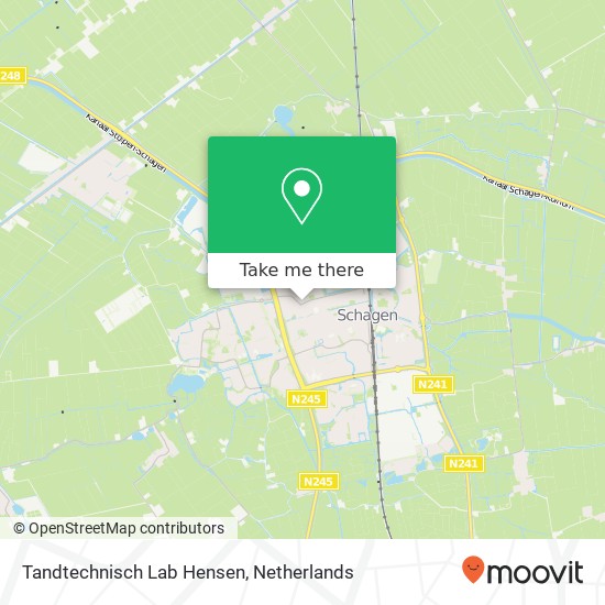 Tandtechnisch Lab Hensen map