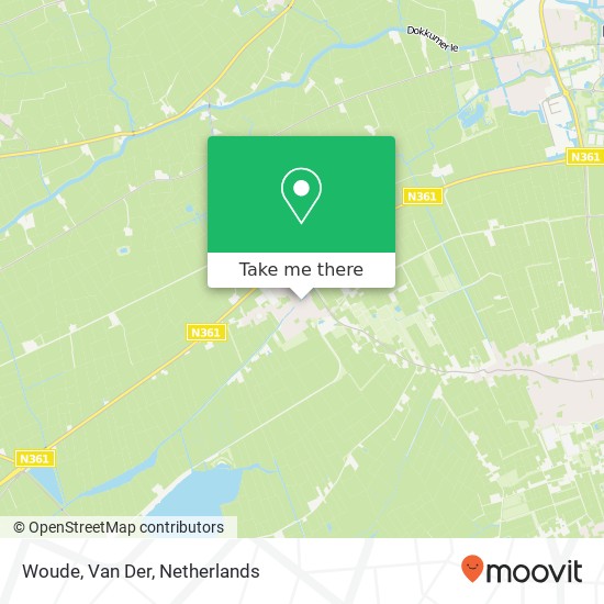 Woude, Van Der map