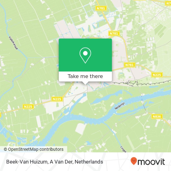 Beek-Van Huizum, A Van Der map