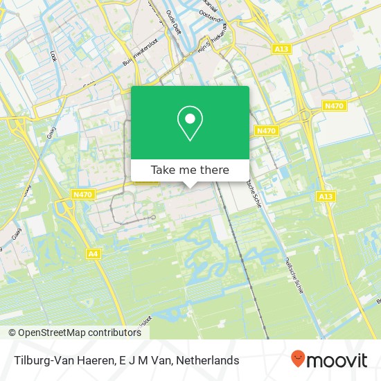 Tilburg-Van Haeren, E J M Van map