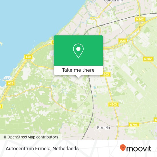 Autocentrum Ermelo map