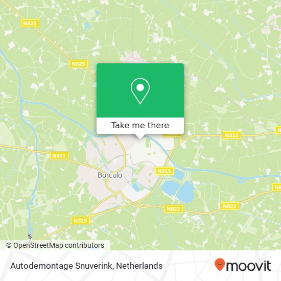 Autodemontage Snuverink map