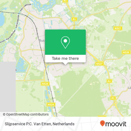 Slijpservice P.C. Van Etten map