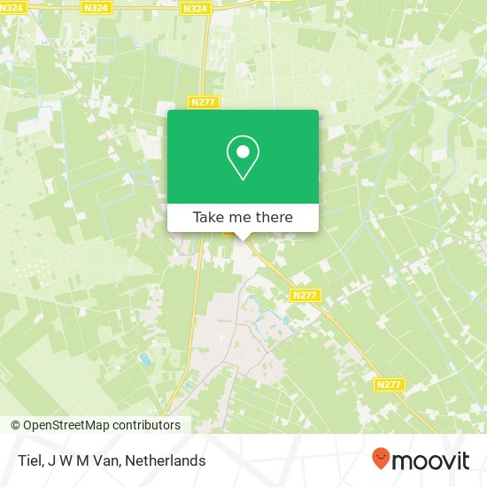 Tiel, J W M Van map