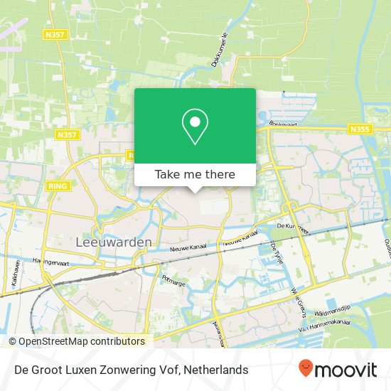 De Groot Luxen Zonwering Vof map