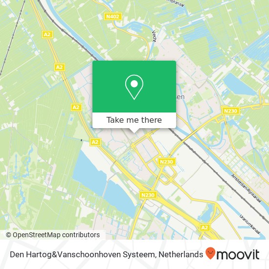 Den Hartog&Vanschoonhoven Systeem map