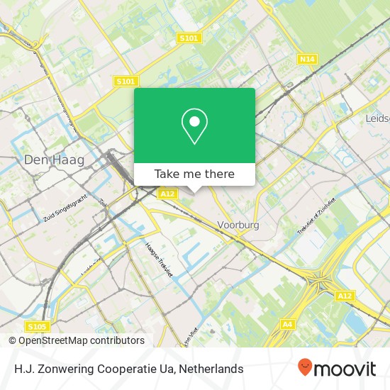 H.J. Zonwering Cooperatie Ua map