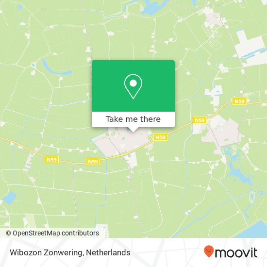 Wibozon Zonwering map