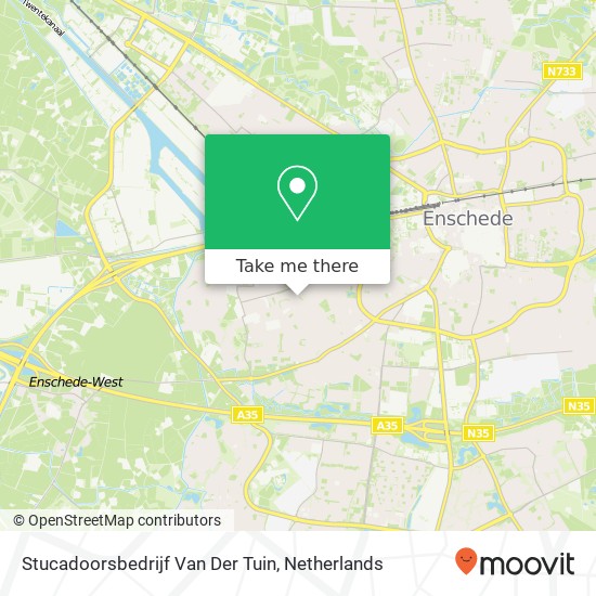 Stucadoorsbedrijf Van Der Tuin map