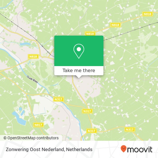 Zonwering Oost Nederland map