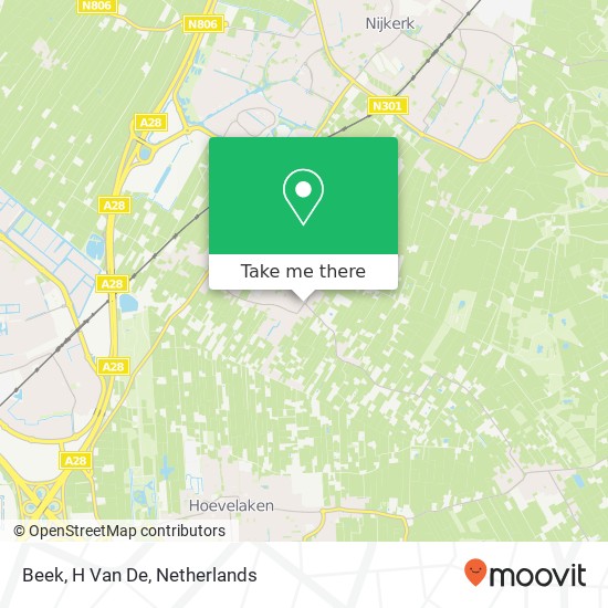 Beek, H Van De map