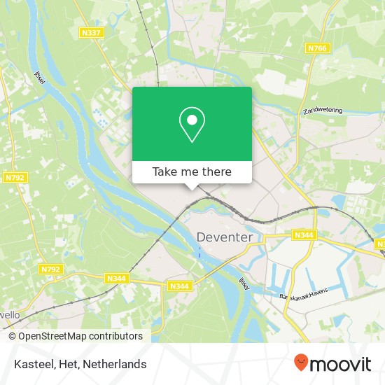 Kasteel, Het map