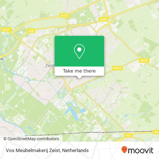 Vos Meubelmakerij Zeist map