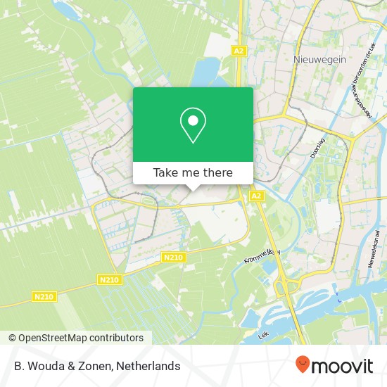 B. Wouda & Zonen map