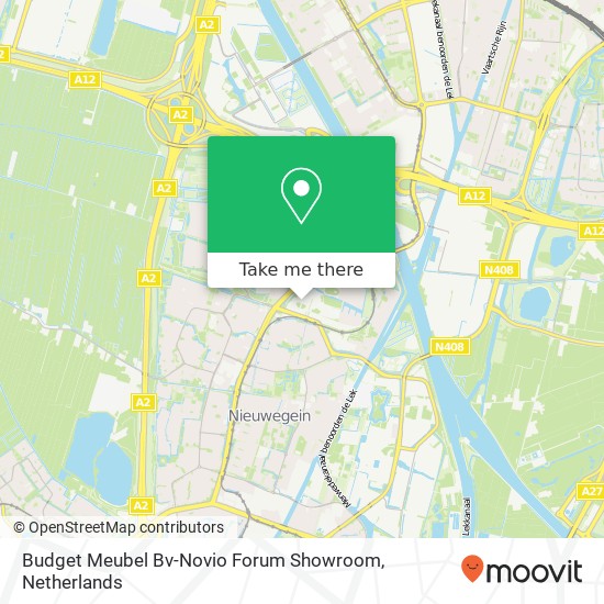 Budget Meubel Bv-Novio Forum Showroom map